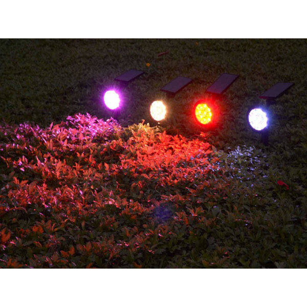 Solcellslampa LED RGB Utomhus multifärg