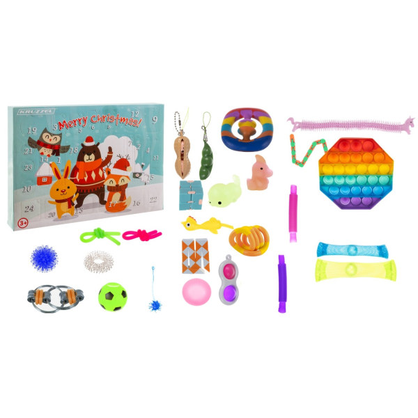 Adventskalender 2023 Fidget Leksaker Julkalender multifärg