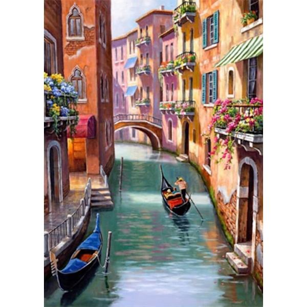 Diamond Painting / Diamantmålning 30x40cm - Venedig Italien multifärg