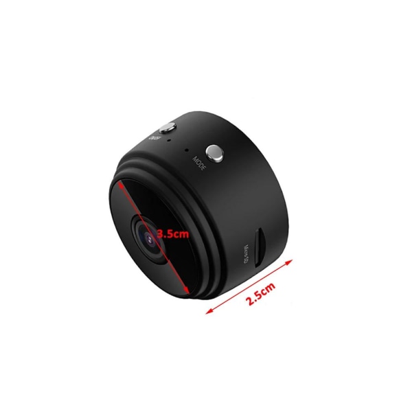 Mini Wifi -kaukosäädettävä liikeaktivoitu kamera Spy-kameranäyttö Black  7e60 | Black | 134 | Fyndiq