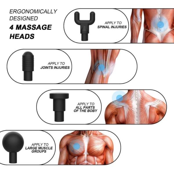 Massagepistol - Massager til muskler/afslapning Multicolor