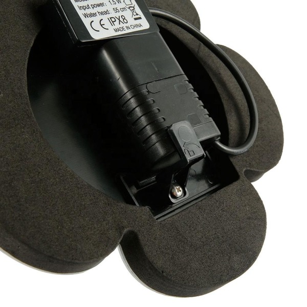 Solfontän Solcellsdriven Fontän vattenfontän / Vattenpump / Pump Svart