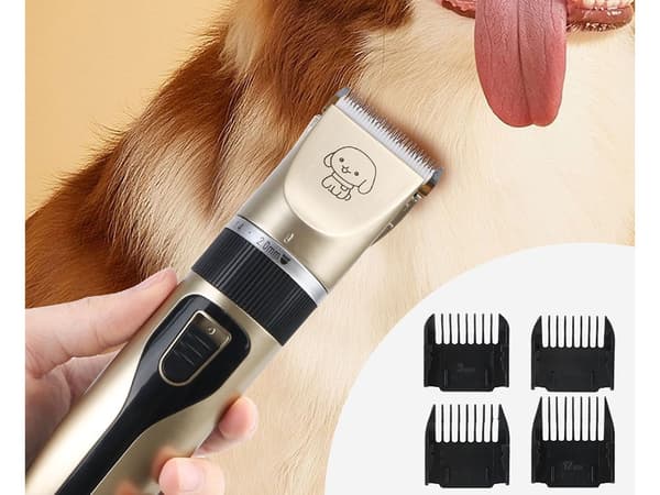 Tystgående Hundtrimmer 60DB Trådlös pälstrimmer Gold