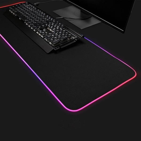 Köp RGB Gaming musmatta Tangentbord 80 x 30 cm multifärg | Fyndiq