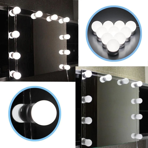 Hollywood Makeup Mirror Light Kit LED Mirror White