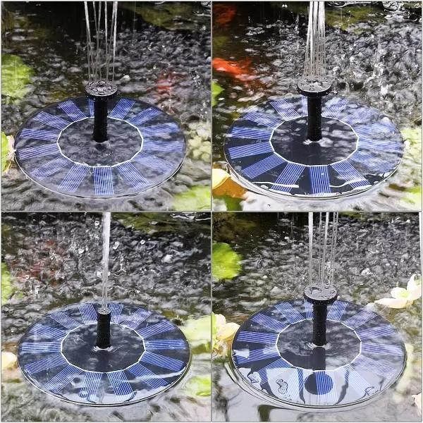 Solar fountain powered Fountain vand springvand Vandpumpe Pumpe Black