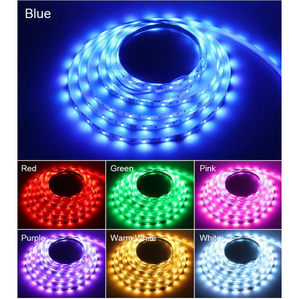 Flexibel 5m RGB Ljusslinga / LED-list / LED-Strip Bluetooth APP Multicolor