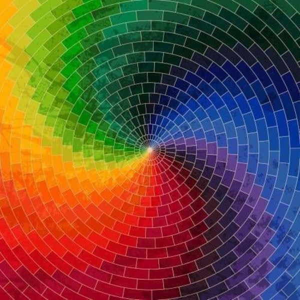 Timanttimaalaus Neliömäiset helmet 50x50 cm 5D DIY Rainbow Multicolor