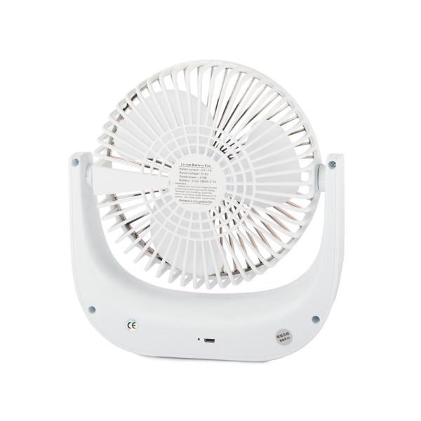 Moderne mini ventilator Bordventilator Håndholdt batteridrevet ventilator White