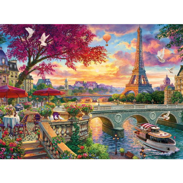 Diamond Painting / Diamantmålning 30x40cm - Eiffeltornet Paris multifärg