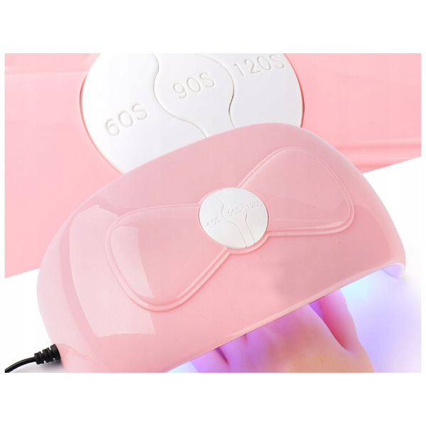 54W Mini UV/LED-lampa Nagellampa Gellack Gybrit Rosa