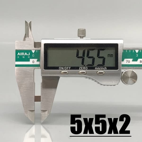 20 st 5 x 5 x 2 mm Neodymmagneter / N35 magnet Magneter Silver