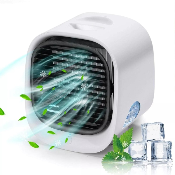 Modern mini luftkylare USB / Fläkt Luftfuktare - Vit White