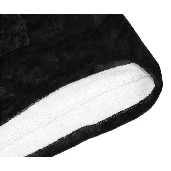 Snuggie Oversized hættetrøje tæppe med hætte Black