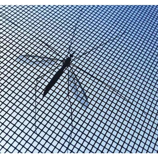 Myggnät / Insektsnät till Fönster - Klippbar - 120x100cm (Svart)