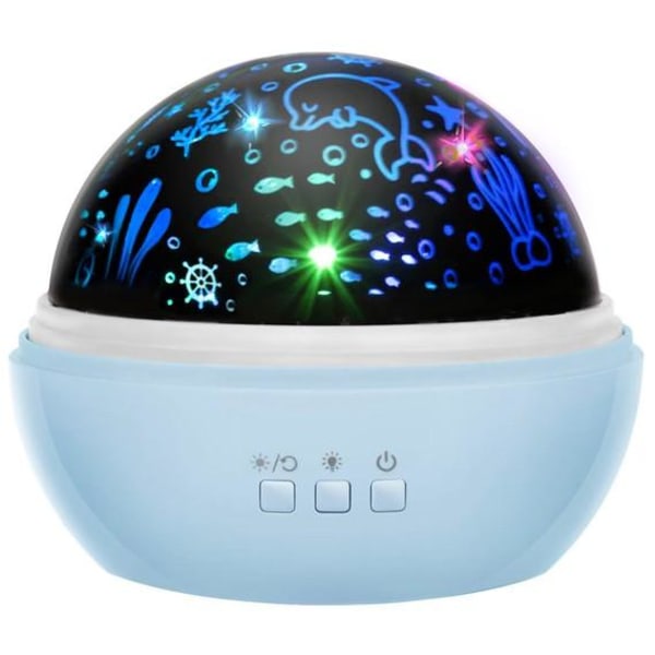 Tähtiprojektori LED Galaxy Light / Yölamppu / Tähtilamppu Lamppu Blue