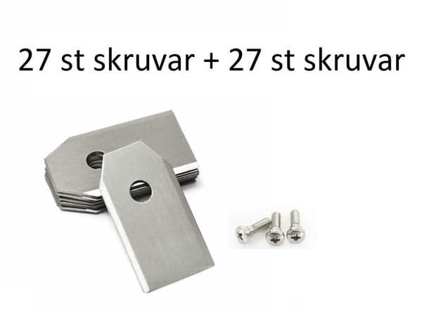 36 knive til Yard Force robotplæneklipper Silver