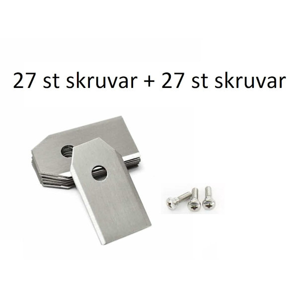 36 st Knivblad till Yard Force Robotgräsklippare Silver
