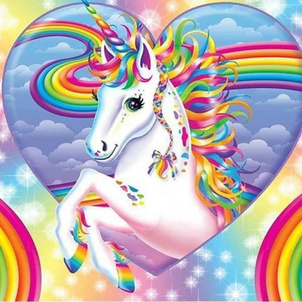 Timanttimaalaus Unicorn Square Helmet 50x50 cm 5D tee-se-itse Multicolor