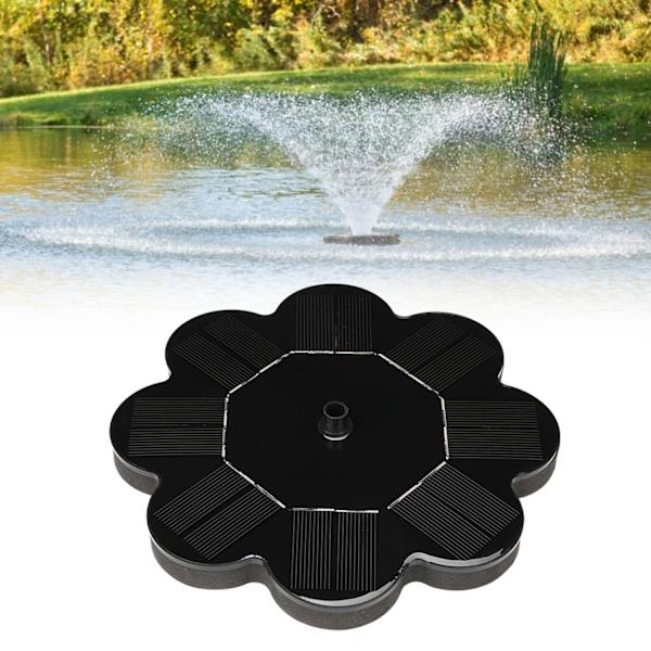 Solar fountain Solar powered Fountain vand springvand / Vandpumpe / Pumpe Black