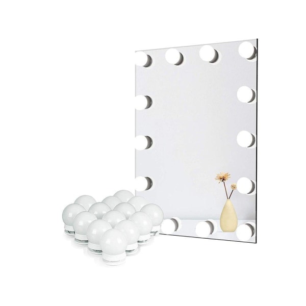 Hollywood Vanity Mirror Mirror LED Light Kit White