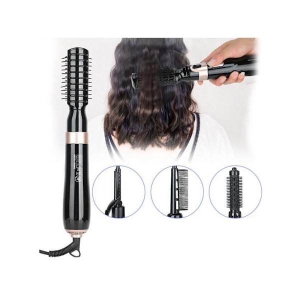 4 i 1 Professionell Hårtork Hårkrullare Hair Curler Locktång multifärg