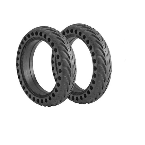 2-pack Punkteringsfritt däck 8.5" Honeycomb Xiaomi M365 scooter Black