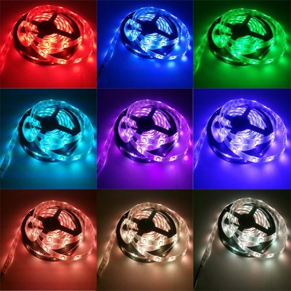 Flexibel 40m RGB LED-list / Ljusslinga / LED-Strip Bluetooth APP multifärg