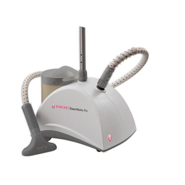 Singer SWP.02Vertikalt strykjärn, vitt, 2,5 L tank, 1500 W, 90 minuters ångautonomi