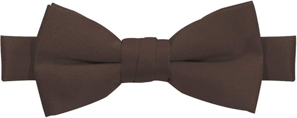 Gutter bundet justerbar ensfarget slips, brun
