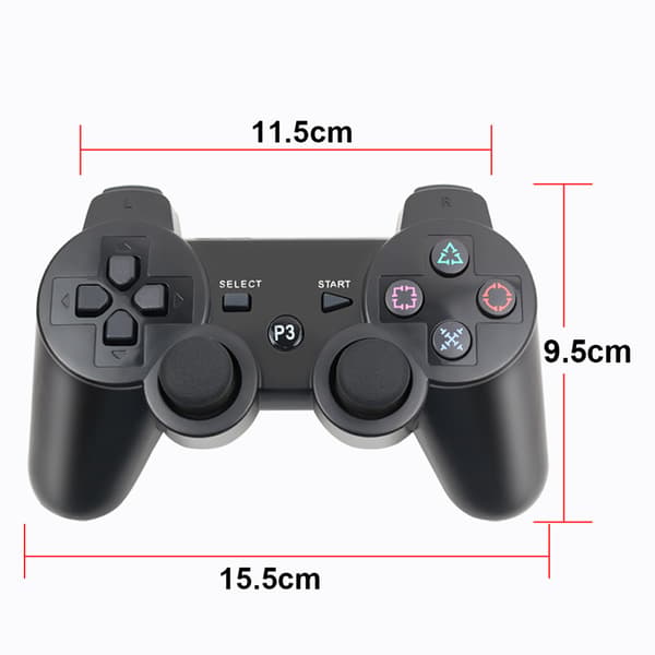 Trådløs controller til PS3, kompatibel, 1-pak