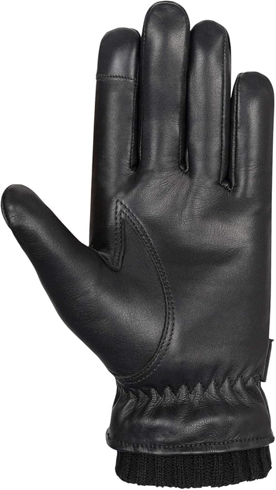 Ægte læderhandsker til mænd | Handsker Mænd Vinter Varme Handsker Touc_OF