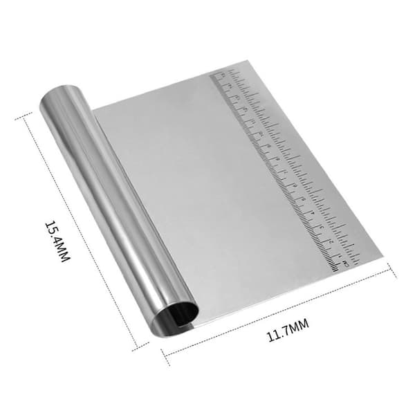 Dough Cutter Simple Stainless Steel Dough Scraper Cutter Clear Scale Design Pastry Scraper for Home
