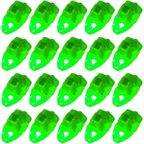 30 LED-ljusbollar för papperslyktor grön (1,4x3,3x1,2 cm)