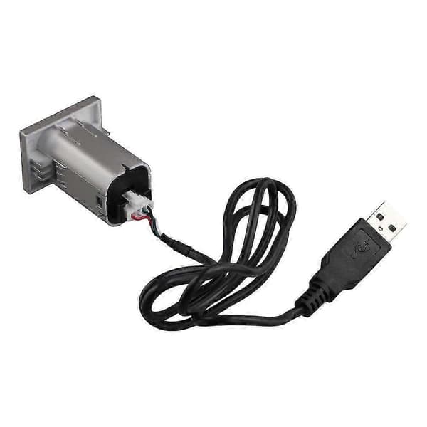 Auton USB-sisääntuloadapteri ja radio U-levy Flash-liitäntäkaapeli Focus 2 Mk2 2009-2011 -lisävarusteille_Lahja SilverBlack