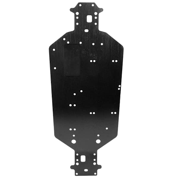 Chassis opgraderingsdele i aluminiumslegering passer til HSP 94107 94111 94110 94124 RC bil sort