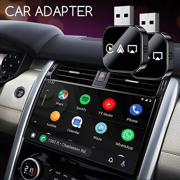 3-i-1 Trådløs Carplay Android Auto-adapter Øyeblikkelig Kablet Til Trådløs Konvertering Plug Play Mini Stabil Design For Kablet Carpl...