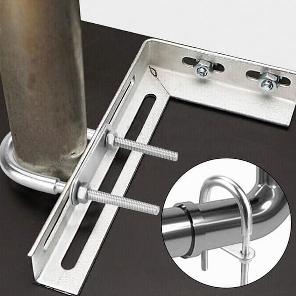 5-pack 79 x 41,5 mm 304 rostfria U-bultar med muttrar och brickor
