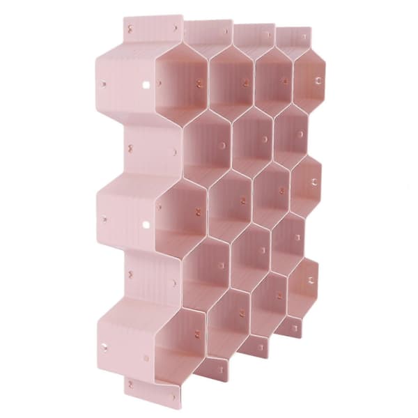 Honeycomb Separator Adjustable Drawer Organizer Divider For Underwear Belt-scarf Socks Organizer (p