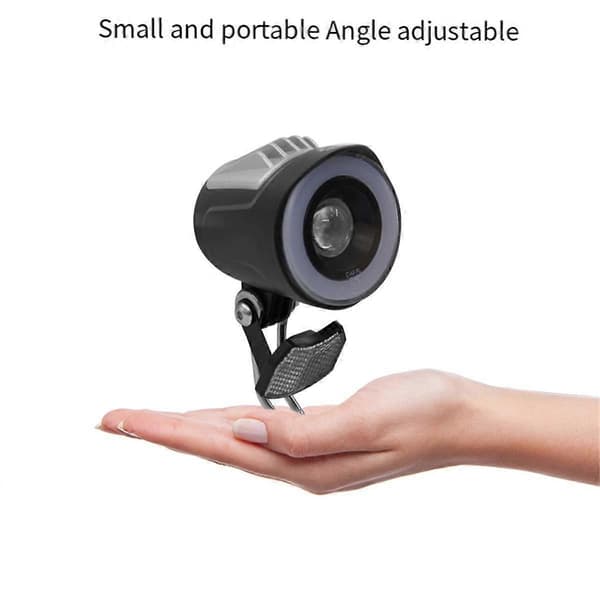 QD228 LED Headlight Electric Bicycle Scooter Waterproof Connector Front Light with Horn Accessory