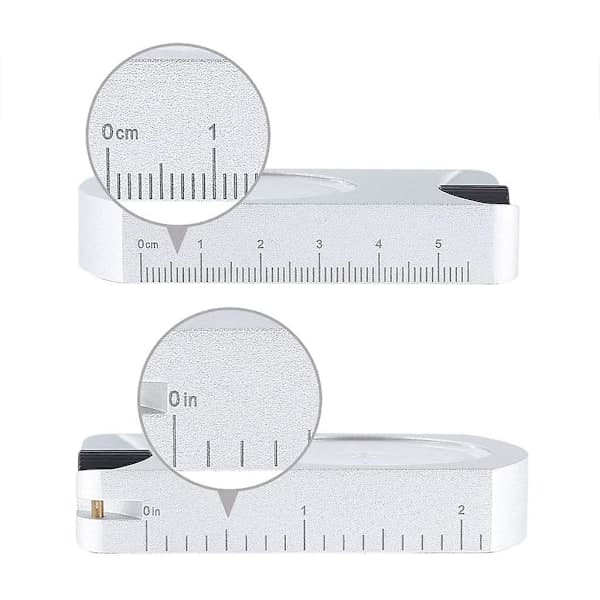 Portable Compact Professional Aluminum Inclinometer for Measuring Height, Slope, Angle, Accurate Altimeter in Silver