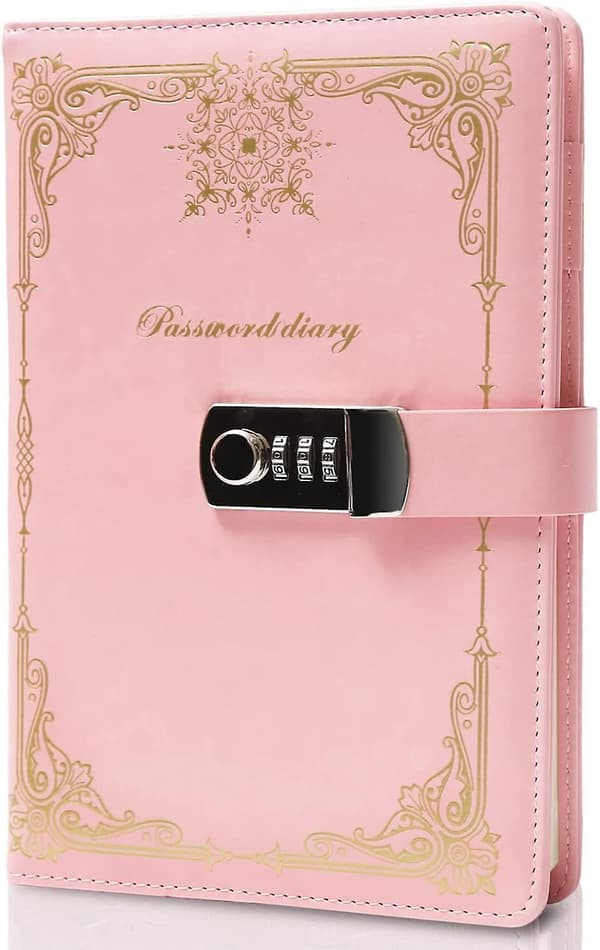 Diary with Lock for Girls, Diary with Combination Lock for Women, Journal with Lock, Locked Diary for Boys Gift