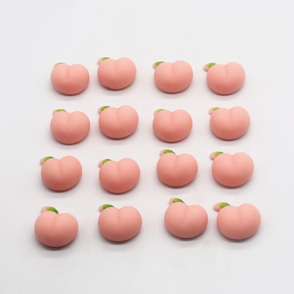 Peach Shaped Squeeze Toy TPR Soft Elastic Cute Squeeze Stress Relief Toy for Home Office