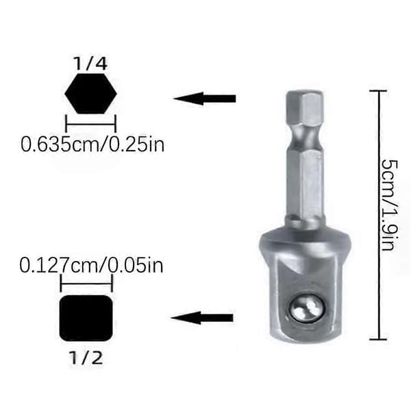 Heavy Duty Scissor Jack Socket Converter, Easy to Use Labor-Saving 3, High Strength Anti-Rust, for DIY Car Maintenance A A
