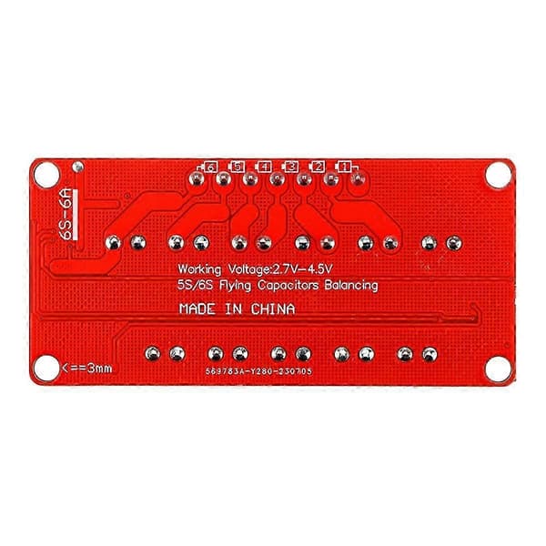 Equalizerkort 6S Modul Li-FePO4 Li-Ti2O4 Equalizer 6A Høj Strøm Li-Ion Batteri Aktiv Modul