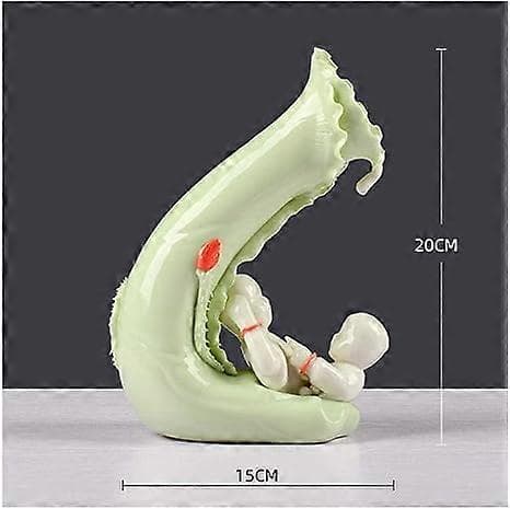 Dekorative samleobjektskulpturer for hjemmet Blomstervase Keramikkhåndverk Hjem Skrivebordsdekorasjon Kontor Parpynt