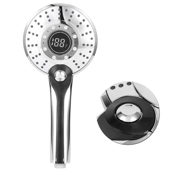 G1/2 brusehoved med 3 farver LED-lys håndbruser KLB