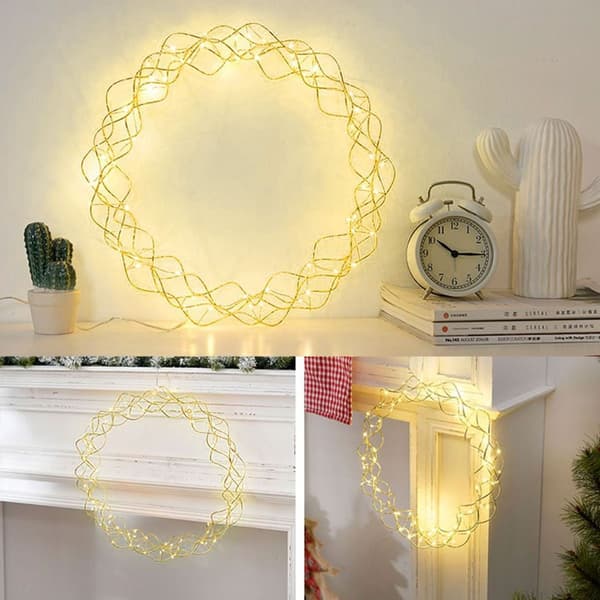 LED String Lights, Round Battery Operated String Lights for Home KLB