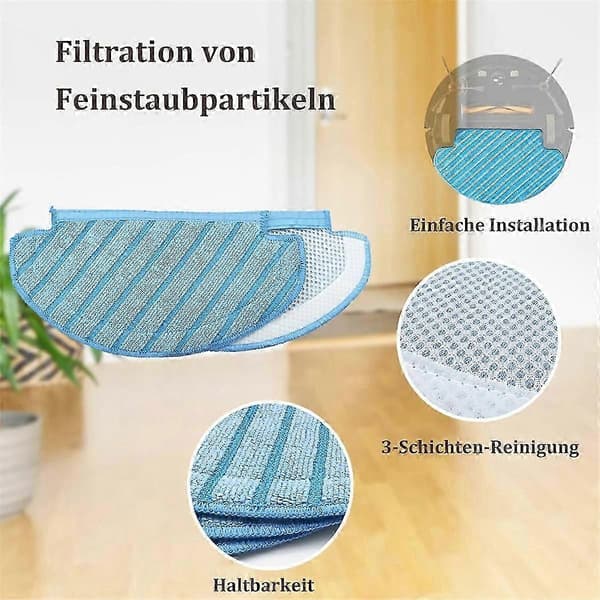 Til Ecovacs Deebot N8 N8 Pro N10 Plus T8 Plus Moppeklud Støvpose