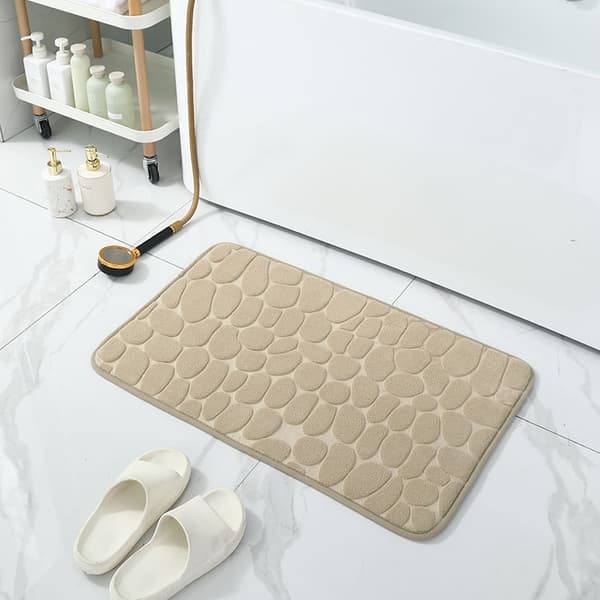 Badrumsmatta i memory foam, halkfri, premium, vattenabsorberande